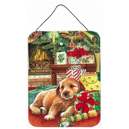 Carolines Treasures Christmas Puppy Wall or Door Hanging Prints APH7552DS1216